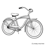 Classic Cruiser Bike Coloring Pages 2