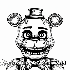Freddy Fazbear Coloring Pages - Free &amp; Printable!
