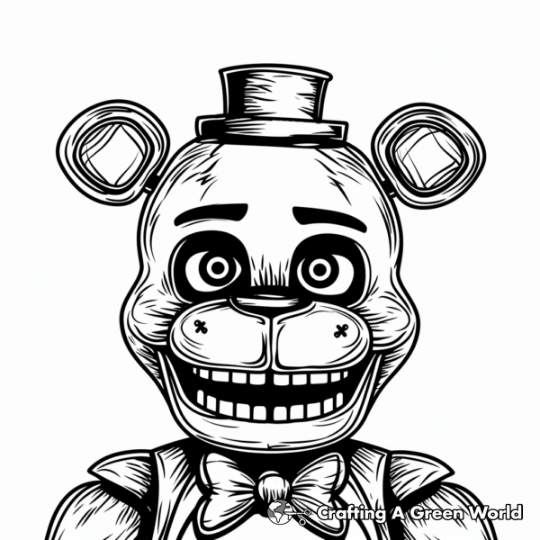 Freddy Fazbear Coloring Pages - Free &amp; Printable!