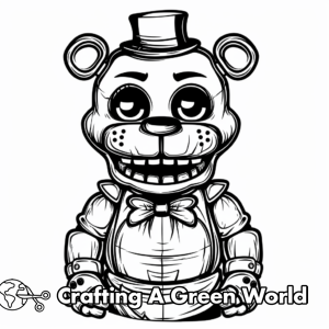 Freddy Fazbear Coloring Pages - Free &amp; Printable!