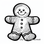Classic Gingerbread Man Coloring Pages 1