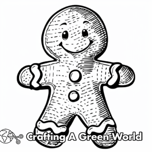 Gingerbread Man Coloring Pages - Free &amp; Printable!
