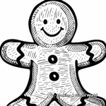 Classic Gingerbread Man Coloring Pages 3
