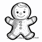 Classic Gingerbread Man Coloring Pages 4