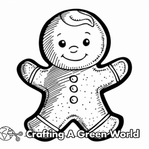 Gingerbread Man Coloring Pages - Free &amp; Printable!
