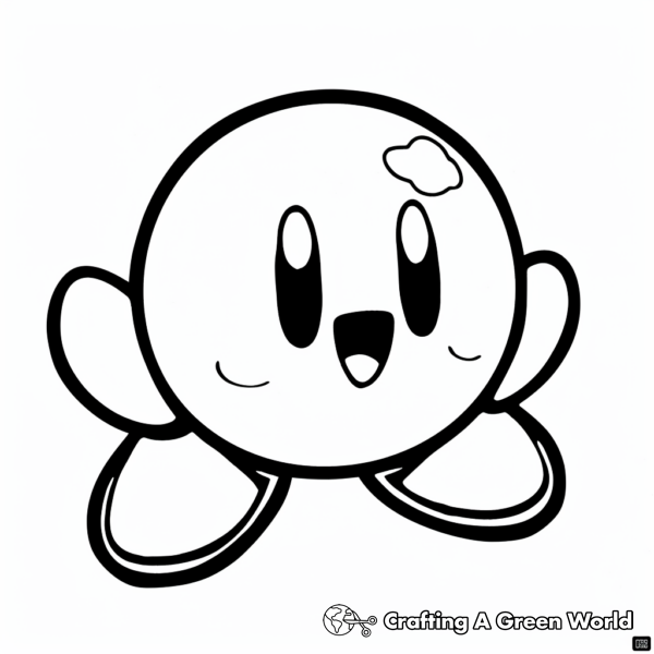 Classic Kirby Coloring Pages 1