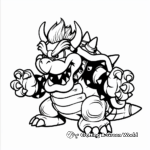 Classic Super Mario Bros Bowser Coloring Pages 1