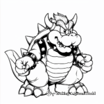 Classic Super Mario Bros Bowser Coloring Pages 2