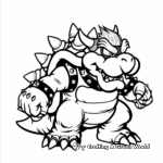 Classic Super Mario Bros Bowser Coloring Pages 3