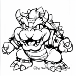 Classic Super Mario Bros Bowser Coloring Pages 4
