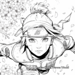 Coloring Pages of Sakura Haruno: The Blossom of Team 7 1