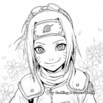 Coloring Pages of Sakura Haruno: The Blossom of Team 7 2