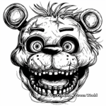 Comic Style Freddy Fazbear Coloring Pages 2