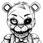 Comic Style Freddy Fazbear Coloring Pages 3