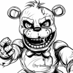 Comic Style Freddy Fazbear Coloring Pages 4