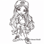 Cool Bratz Yasmin Street Style Coloring Pages 1