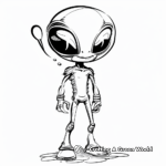 Crazy Little Green Men Coloring Pages 2