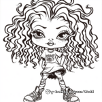 Creative Bratz Doll at Artists’ Studio Coloring Pages 2