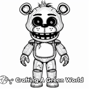 Freddy Fazbear Coloring Pages - Free &amp; Printable!