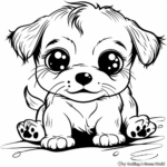 Cute Puppy Coloring Pages 2