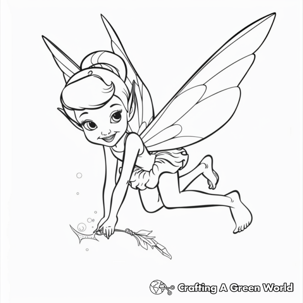 Fairies Coloring Pages - Free &amp; Printable!