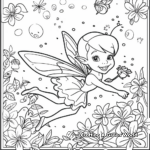 Cute Tinker Bell Fairy Coloring Pages 3