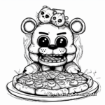 Detailed Freddy Fazbear's Pizza Coloring Pages 1
