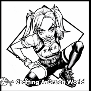 Harley Quinn Coloring Pages - Free &amp; Printable!