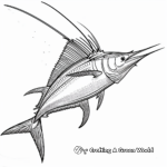 Detailed Indo-Pacific Sailfish Coloring Pages 2