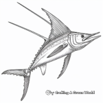 Detailed Indo-Pacific Sailfish Coloring Pages 4