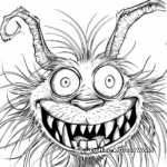Detailed Jabberwock Monster Coloring Pages for Adults 4
