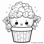 Detailed Kawaii Popcorn Coloring Pages 4