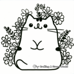 Detailed Pusheen the Cat for Adults Coloring Pages 3
