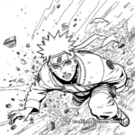 Dramatic Naruto Shippuuden Battles Coloring Pages 2
