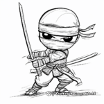 Dynamic Ninja Action Coloring Pages 4
