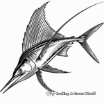 Dynamic Pacific Sailfish Coloring Pages 1