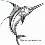 Dynamic Pacific Sailfish Coloring Pages 2