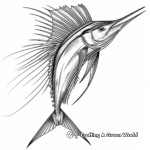 Dynamic Pacific Sailfish Coloring Pages 4