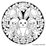 Easter Themed Mandala Coloring Pages for Adults 3