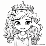 Easy Princess Coloring Pages for Girls 1