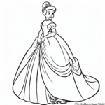Elegant Cinderella Coloring Pages 2