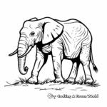 Elephant Migration Coloring Pages 2