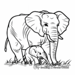 Elephant Migration Coloring Pages 4