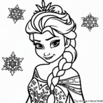 Enchanting Elsa Coloring Pages 1