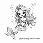 Enchanting Undersea Siren Mermaid Coloring Pages 2