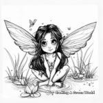 Enchanting Water Fairy Coloring Pages 2