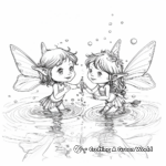 Enchanting Water Fairy Coloring Pages 3