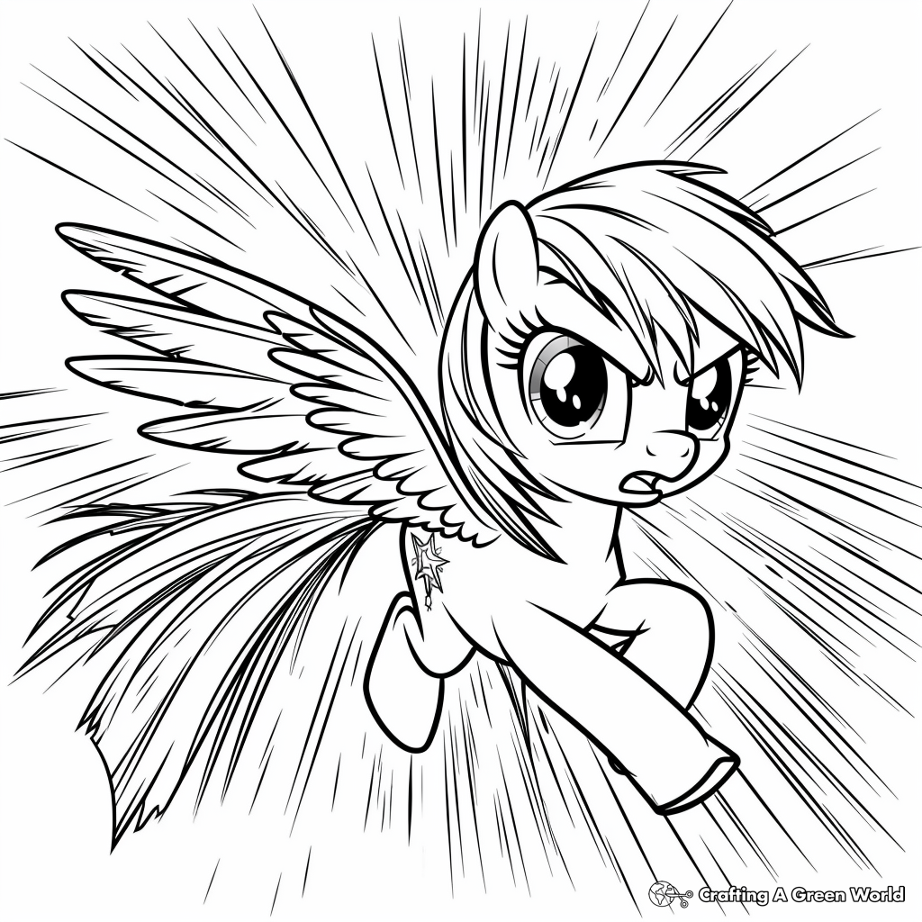 My Little Pony Coloring Pages Rainbow Dash 2025 