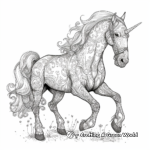 Epic War Horse Coloring Pages 4