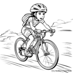 Exciting Road Bike Coloring Pages 4